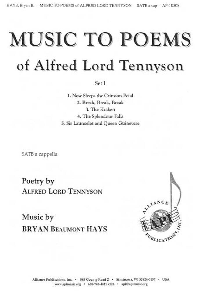 Music to Poems of Alfred Lord Tennyson